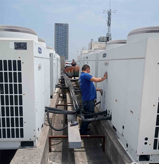 绵竹中央空调制热和不制冷系统维修方法